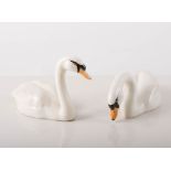 Beswick - Swan, 1684, 1960/71, Swan, 1685, 1960/71, Cygnet, facing left, 1686, 1960/71, (3,