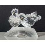 Swarovski Crystal, an early SCS annual edition figure, 'Turtle Doves "Amour"',