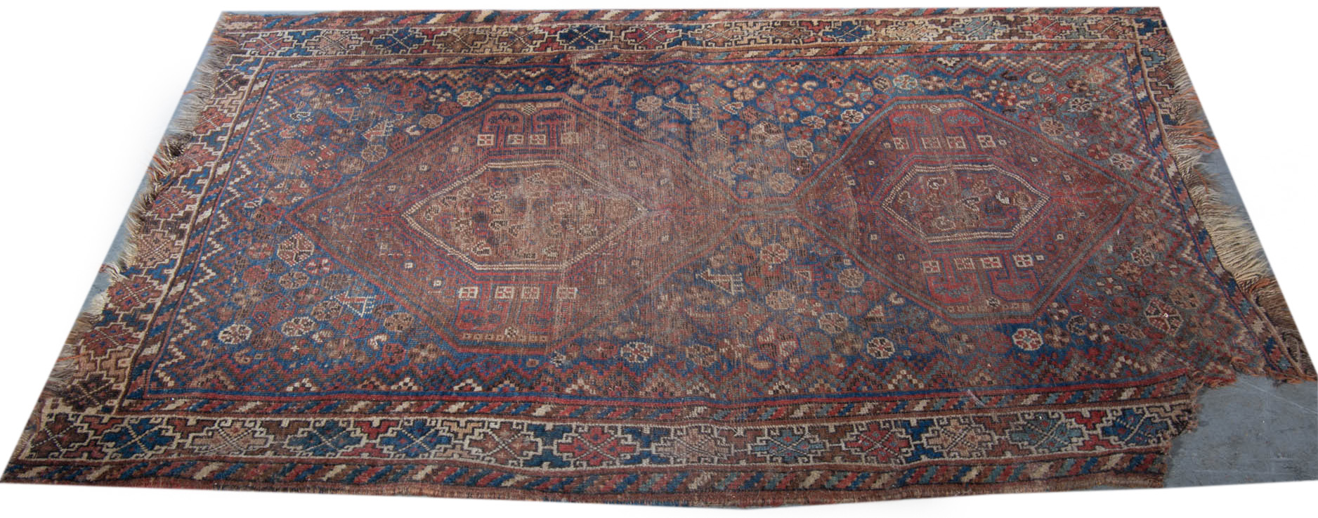 Two old Persian rugs (all AF) (2)