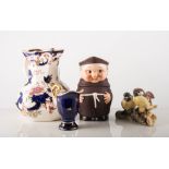 Quantity of Limoges pin trays, Masons jug and canister, Beswick Laurel and Hardy salts,