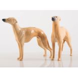 Beswick - Whippet, 1st quality, 1961, 1786A (rare), Whippet, 2nd quality, 1989, 1786B,