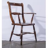 Bar-back Windsor chair, 58cm wide.