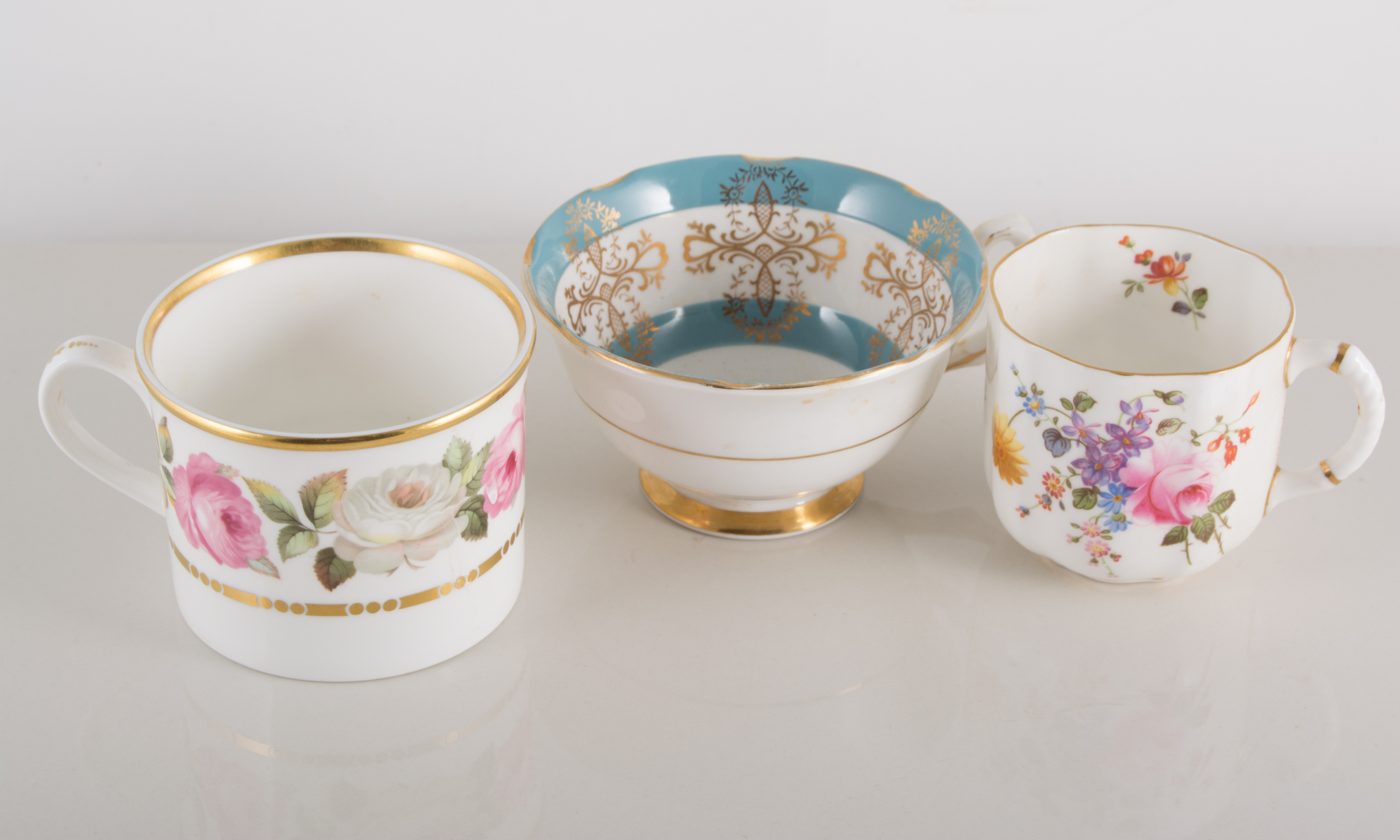 Royal Crown Derby 'Posies' part coffee set, including five cups, six saucers,