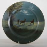 Royal Doulton landscape series ware plate, diameter 27cm, another silhouette landscape plate,