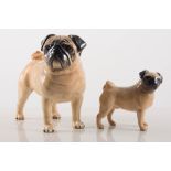 Beswick - Pugs, 1965/82, 1997 and 1966/90, 1998,