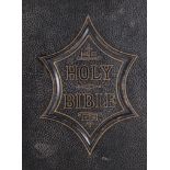 The National Family Bible, metal clasp, circa 1860.