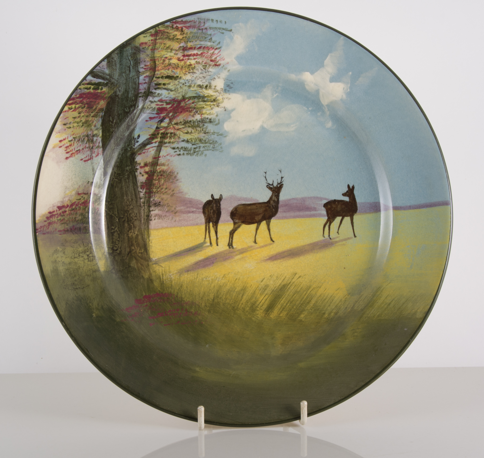 Royal Doulton landscape series ware plate, diameter 27cm, another silhouette landscape plate, - Image 2 of 2