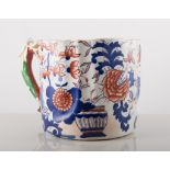 Victorian Masons style large tankard, decorated in the Imari colours 14cm.