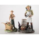 Royal Doulton Prestige figures, The Beekeeper HN5197, Limited edition 195/200, 30cm, and another,