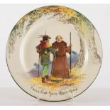 Royal Doulton circular plate, Shylock, diameter 23cm, another circular plate and page,