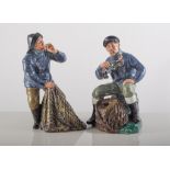 Royal Doulton figures: Sea Harvest HN2257, 19cm, The Lobster Man, Hn2317, 18cm (2).