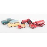 Diecast models, playworn examples to include Dinky, Matchbox and Tenko, (quantity in small box).