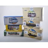 Modern die-cast model vehicles, including examples by Corgi, Lledo, Atlas, Vanguard,