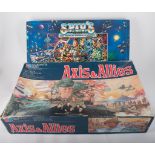 Board games, including Axis & Allies, Lost Valley, S.P.I.