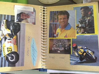 Motorcycle autograph collection, contained in four albums. - Bild 3 aus 4