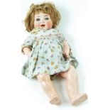 German bisque head doll, by Simon and Halbig, Germany 126 stamped on the back of the head.