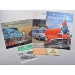 Motor car brochures and booklets, date from the 1940s to 1980s, including Studebaker and others,