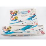 Airfix model flying kits, from the Same-Day-Flyers sereis, to include T-Hawk Glider,