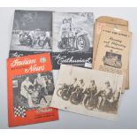 Motorcycling magazines and booklets, c1940s to 1960s, (quantity in two folders).