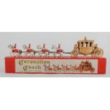 Moko Lesney diecast model Coronation Coach, with queen riding the carriage, c1953 in original box,