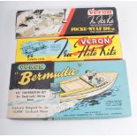 Model boats and planes, by Veron and Keilkraft, to include 'Bermuda' skid bot,