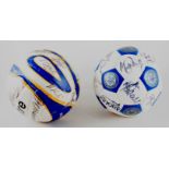 Two signed Leicester City Footballs, 1999/2009.