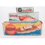 Triang cabin cruiser model, Derwent cabin cruiser, Penguin 'Solent', 'Annie', 'Novel Pinnace',