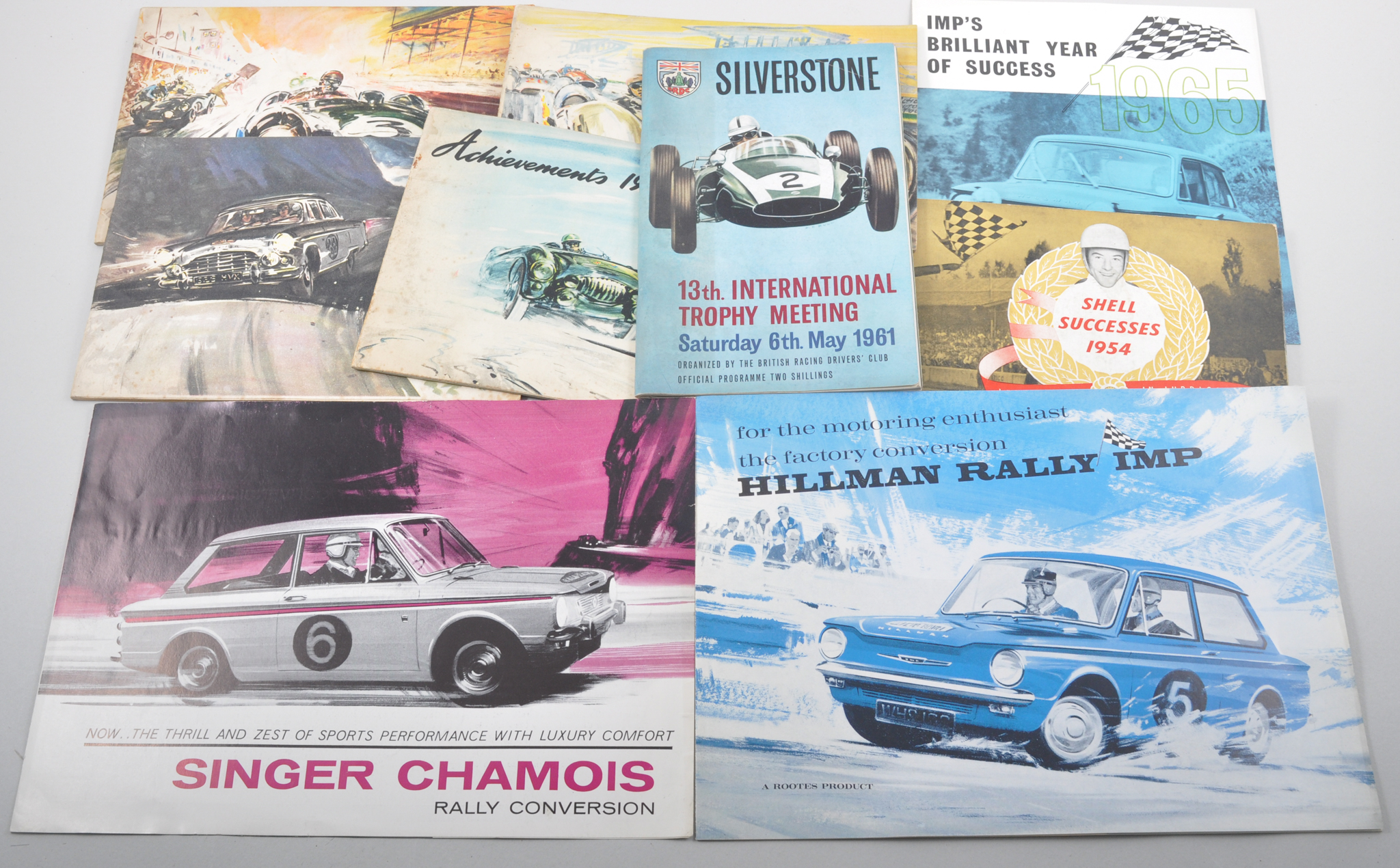 Motor racing magazines, booklets, c1950s and 1960s, (quantity in folder).