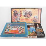 Waddingtons Buccaneer board game, other vintage board games and puzzles, (quantity in two boxes).