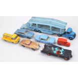 Collection of Corgi, Dinky, Lesney, Matchbox play worn diecast vehicles, to include Batmobile,