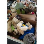 Steiff and other modern teddy bears, some with growlers, Paddington Bears, etc (16).