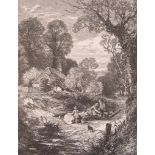 Birket Foster's pictures of English Landscape, London 1863 and four other books.