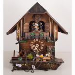 A Bavarian cuckoo clock, chalet design.