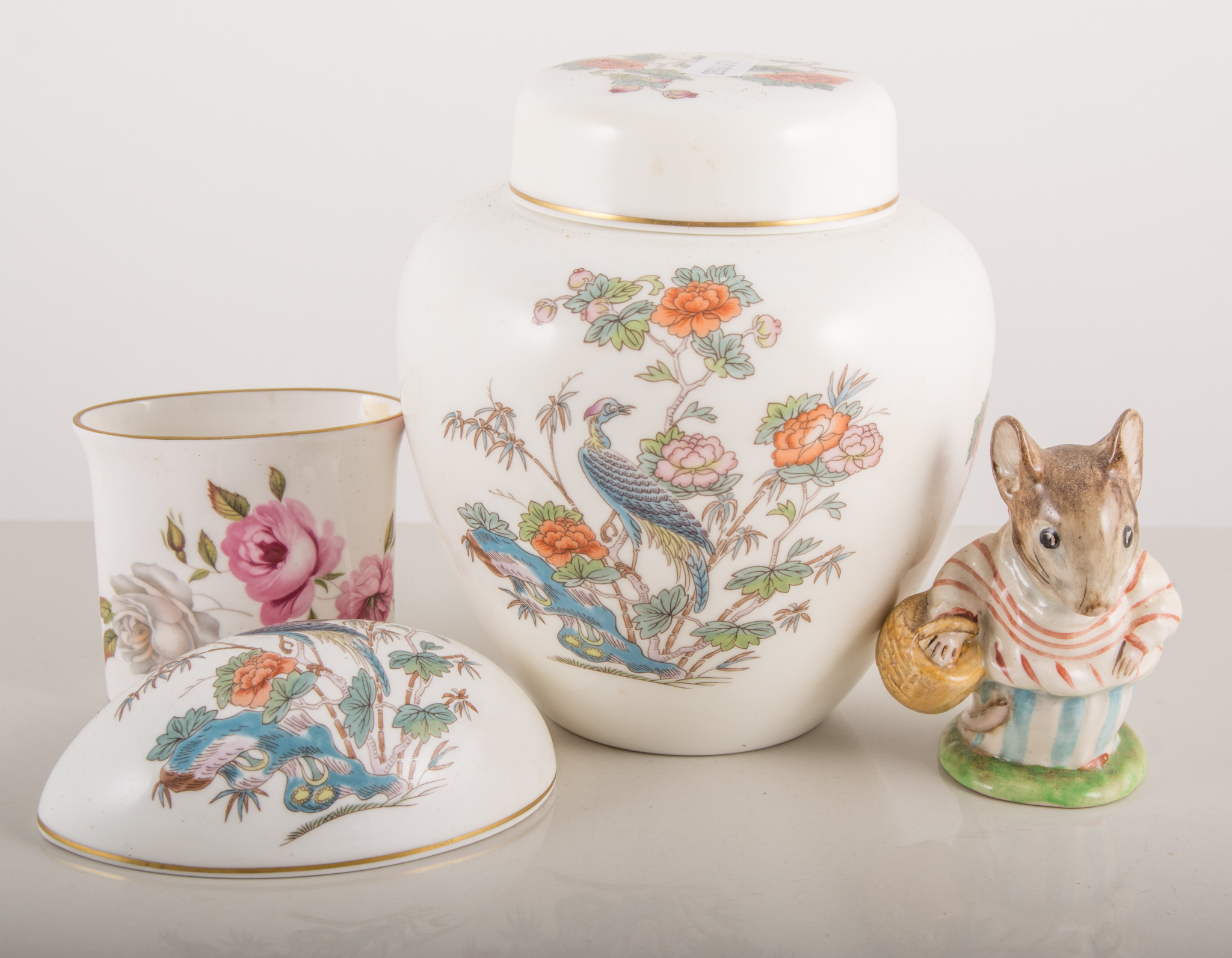 Beswick Beatrix Potter model, Mrs Tittlemouse; Wedgwood, Crane china; Worcester china, etc.