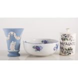 Minton bone china oval bowl, Marlow pattern, 20cm, Wedgwood items etc,