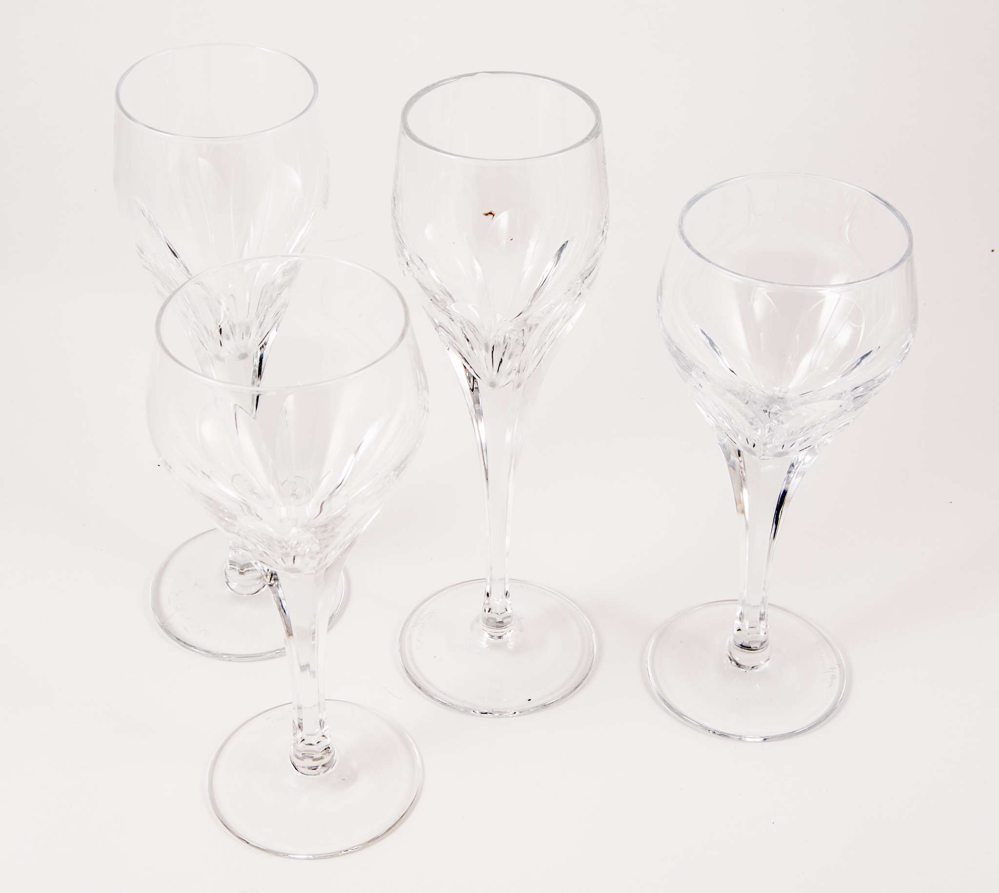 Suite of table glassware,