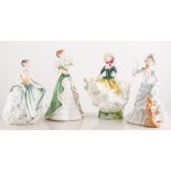 Royal Doulton figurines, Michelle, HN 2234, Cynthia, HN 2440, Susan, HN 3050, Becky, HN 2740,