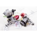 Three OS PET 099 glow engines, one R/C,