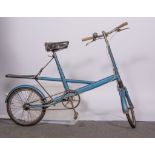 Vintage Moulton standard bicycle and another similar blue painted Moulton bicycle, (2).