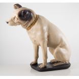 A large resin HMV model of ' Nipper, The Terrier'.
