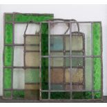 Small quantity of stained and leaded glass panels.