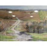 Robert Sharpe, pastel drawing, Wellow Common, New Forest, (commonly known as Canada Common),