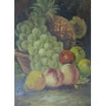 Adams, still lifes, a pair, oil on cardboard, signed, 39cm x 29cm.