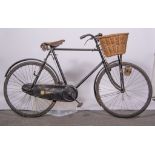 Vintage Royal Sunbeam bicycle, with gear select and basket,