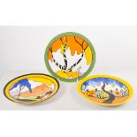 Clarice Cliff for Wedgwood, limited edition plates, (9).