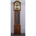 Reproduction oak grandmother clock by Fenlocks of Suffolk, German movement,