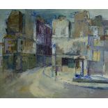 Joan Roobottom, street scene and interior scene, oil on canvas, 50 x 60cm and 51 x 60cm, (2).