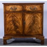 Reproduction mahogany side cabinet, Victorian style,