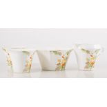 Salisbury bone china teaset for twelve, floral pattern.