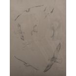 John Cyril Harrison, Fulmer & Gannet, a sheet of studies, numbered 1-8, pencil, visible 24cm x 18cm.